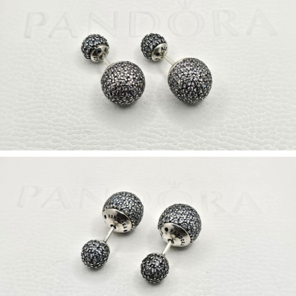 🎁 Authentic Pandora ⭐️RETIRED⭐️ REVERSIBLE STUD EARRINGS - Picture 3 of 8